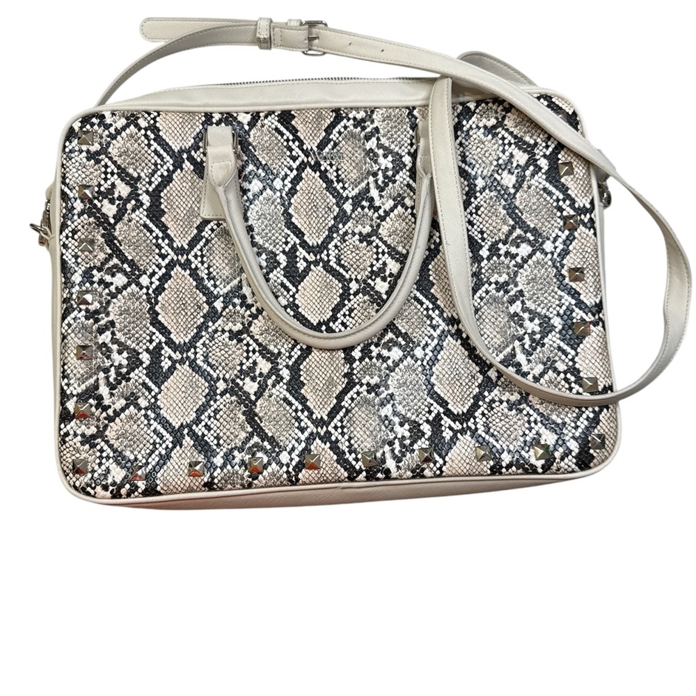 White House Black Market Snake Print Laptop Bag